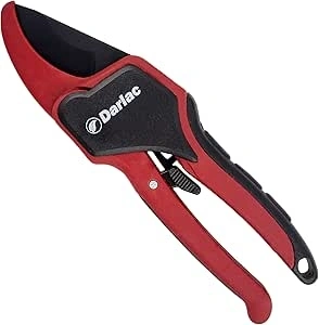 Darlac Classic Ratchet Pruner – Garden Pruner That Multiplies Pressure Applied - Razor Sharp Blades Ideal for Gardeners with a Weaker Grip - SK5 High Carbon Steel Blade