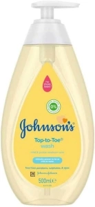 Johnson's Baby Top to Toe Wash (1 x 500 ml), Gentle & Mild Head to Toe Wash for Newborn Care, Newborn Essentials No More Tears Baby Wash, Suitable for Babies First Bath, Kids and Adults