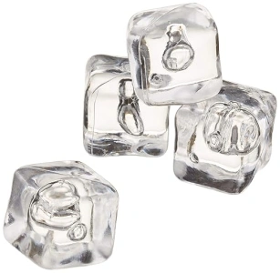 bar@drinkstuff 17655 Acrylic Ice Cubes - Pack of 40 (approx.) Fake Ice Cubes, Decorative Ice Cubes, Plastic Ice Cubes, Display Ice Cubes, Photography Still Life