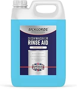 McKLords Dishwasher Rinse Aid, 5 Litre, Blue