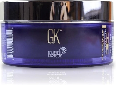 GK HAIR Global Keratin Lavender Bombshell Masque (7.05 Fl Oz/200 g) Semi-Permanent Long Lasting Hair Toning Color Pigments Moisturizing Styling and Coloring Mask for All Hair Types Unisex