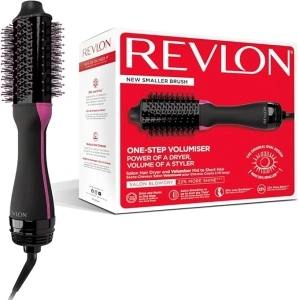 Revlon One-Step Hair dryer and Volumiser mid to short hair (One-Step, 2-in-1 styling tool, IONIC and CERAMIC technology, smaller oval design, multiple heat settings) RVDR5282UKE