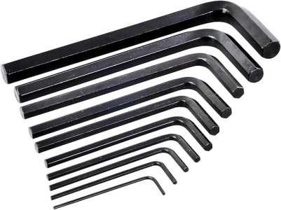 Rolson 40352 10 pc 1.5 -10 mm Hex Key Set