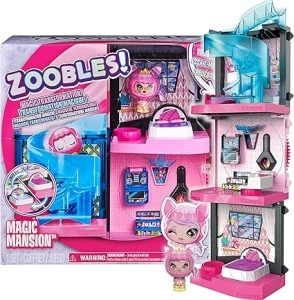 Zoobles, Magic Mansion Transforming Playset with Exclusive Z-Girl Collectible Figure, Kids Toys for Girls Aged 5 and above