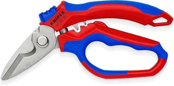 Knipex Angled Electricians' Shears with multi-component grips, glass fibre reinforced plastic 160 mm 95 05 20 SB