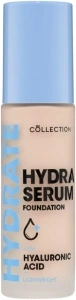 Collection Cosmetics Hydra Serum Foundation, Breathable Formula for Glowy Skin, 30ml, Extra Fair