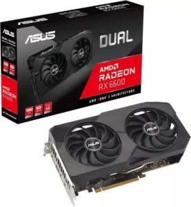 ASUS AMD Radeon RX 6600 DUAL V2 Graphics Card for Gaming - 8GB