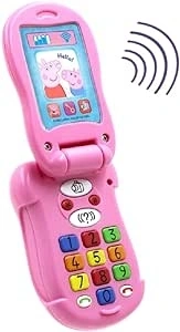 Peppa Pig PP06 Peppa's Flip & Learn Toy Phone for Kids-Interactive Learning and Child Development, Colours and Number Recognition and Communication, 3+ Years, Single, Multi