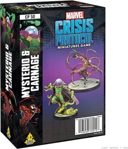 Atomic Mass Games | Marvel Crisis Protocol: Character Pack: Mysterio & Carnage | Miniatures Game | Ages 10+ | 2+ Players | 45 Minutes Playing Time