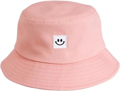 MOGITO Kids & Baby Smile Face Sun Hat, UPF 50+ Sun Protective Bucket Hat, Unisex Beach Hat, Casual Summer Outdoor Sports Peak Caps, Wide Brim Sun Protection Hat for 2-8 Years