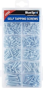 Blue Spot Tools 40574 550Pce Self Screw Assortment, Silver