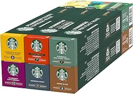 STARBUCKS Discovery Variety Pack by Nespresso, Coffee Capsules 6 x 10 (60 Capsules) - Amazon Exclusive