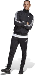 adidas Men's 3 Stripes Tracksuit, Black, M