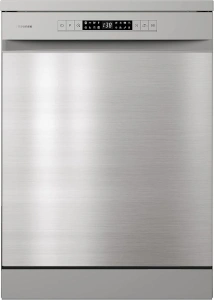 Hisense HS622E90XUK Freestanding Standard Dishwasher 85cm High- Stainless Steel - E Rated, Silver, 24 x 23 x 33 inches (L x W x H) [Energy Class E]