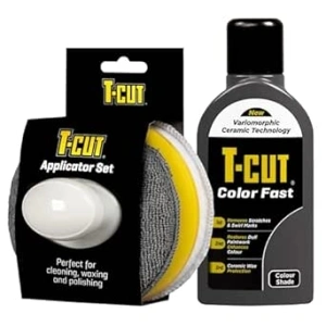 T-Cut Grey Scratch Remover Color Fast Paintwork Restorer Car Polish - 500ml plus a Wax Applicator Set with Handle* 13 Colours Available