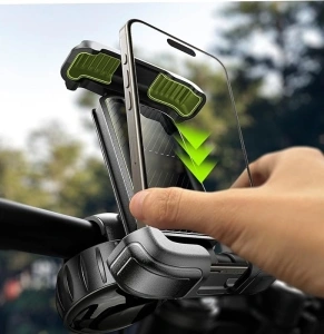 LISEN Bike Phone Holder, [2024 Upgraded]Phone Holder for Bike Handlebar, 360° Rotatable Motorbike Phone Mount Bike, [Easy Install]Universal Mobile E Scooter Bicycle Phone Holder for 4.7''-6.8'' Phones