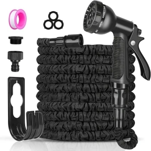 Garden Hose Pipe - 50FT Expandable Flexible Water Hose, Expanding,Lightweight,Leakproof with 10 Function Hose Pipe Spray Gun,3/4