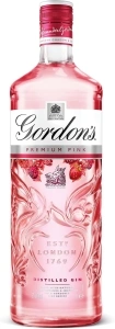 Gordon's Premium Pink Distilled Gin | 37.5% vol | 1L | Pink Gin | Juniper Taste with Flavours of Raspberry | Strawberry & Redcurrant | Light & Refreshing Flavoured Gin