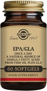 Solgar EPA/GLA - Fish Oil - Cardiovascular Health - 60 Softgels