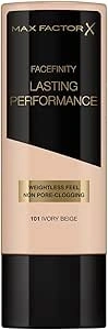 Max Factor Lasting Performance Long-Lasting Liquid Foundation - 101 Ivory Beige, 35 ml