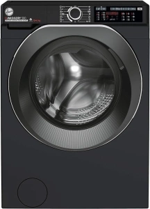 Hoover H-Wash 500 HDD4106AMBCB Freestanding Washer Dryer, Care Dose, A Rated, 10 kg/6 kg Load, 1400 rpm, Black