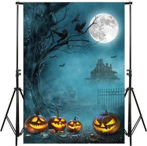 JOYIN Halloween Backdrop and Studio Props 5x7 ft for Theme Party Photography Decoration, Photo Studio, Tablecloth, Wallpaper, Curtain, Resistant Fleece-Like Cloth Fabric