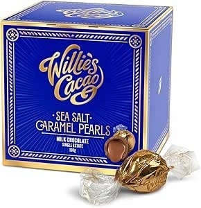 Willie's Cacao Milk Chocolate Sea Salt Caramel Pearls 150 g