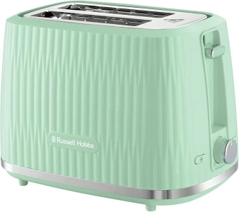 Russell Hobbs Eden 2 Slice Toaster (6 Browning settings, High lift feature, Frozen, reheat, cancel functions, Removable crumb tray 800W, Pistachio) 27374