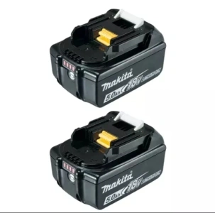 Genuine Makita 18v 5Ah BL1850B Twin Pack LXT Lithium-Ion Battery Indicator