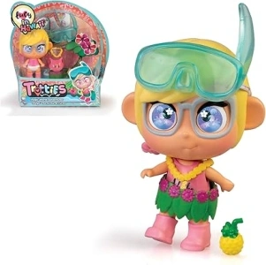 Trotties Mini Lucy from Hawaii, Multicoloured, Travel Dolls from the Animated Cartoon Series, With Accessories, Gift for Girls and Boys Age 3 and Above