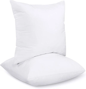 Utopia Bedding Cushion Inner Pads (Pack of 2), 35 x 35 cm (14 x 14 inches) Cushion Stuffer Inserts, Hollowfibre Pillows (White)