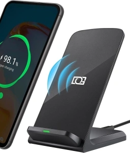 DGPLUS Wireless Phone Charger for Apple & Android, 15W Fast Qi Charging Stand for iPhone 16 Pro Max 15 14 13 12 11 Plus Samsung Galaxy S25 Z Flip Fold Note Pixel 8 Pro & More (1)