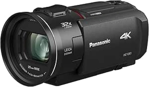 Panasonic HC-VX1EB-K 4K Video Camera with LEICA Dicomar Lens - Black