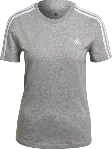 adidas Women's Essentials Slim 3-Stripes T-Shirt Short Sleeve T-Shirt (Pack of 1)