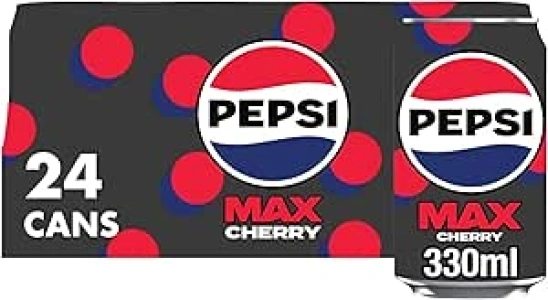 Pepsi Max Cherry No Sugar Cola Cans 24 x 330ml