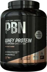 Premium Body Nutrition Whey Protein 2.27kg Chocolate, New Improved Flavour