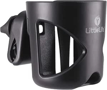 LittleLife Buggy And Pushchair Universal Cup Holder Adjustable Bottle Organiser for Stroller, Drink and Coffee Cup Holder