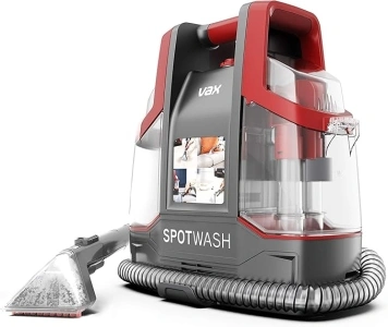 Vax SpotWash Spot Cleaner | Lifts Spills and Stains from Carpets, Stairs, Upholstery | Portable and Compact – CDCW-CSXS, 1.6L, Red