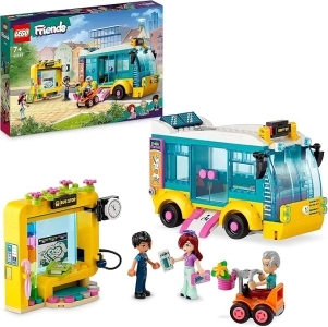 LEGO Friends Heartlake City Bus Toy, Mini-Dolls' Vehicle Playset with Paisley, Friendship Gift Toys for Girls, Boys, Kids 7 Plus Years old (Amazon Exclusive) 41759