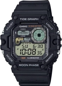 Casio Men's Digital Quartz Watch with Resin Strap WS-1700H-1AVCF