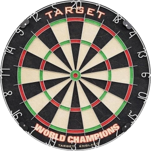 Target Darts World Championship Dartboard Set Bundle | Arc Dart Boards Light System, Full Length Darts Oche Mat, Dart Board Surround (Black or Red Option) | 5 Bundle Options