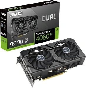 ASUS GeForce RTX 4060 TI DUAL EVO 8G OC Gaming Graphics Card - 2595MHz Boost Clock, GDDR6X, PCIe Gen 4, DLSS 3, 3x DP v 1.4a, HDMI 2.1a (Supports 4K & 8K HDR)