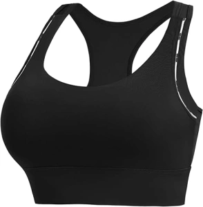 Crewhpo Sports Bra for Women Seamless Bra Padded Everyday Comfort Wireless Bra High Impact Running Bras for Yoga Gym Fitness