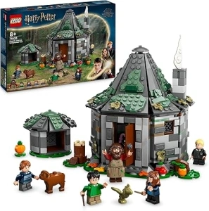 LEGO Harry Potter Hagrid’s Hut: An Unexpected Visit, Toy House for 8 Plus Year Old Kids, Boys & Girls, Includes Dragon and Dog Figures plus 5 Character Minifigures Hermione & Ron, Gift Idea 76428