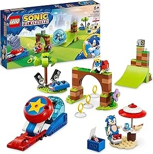 LEGO Sonic the Hedgehog Sonic's Speed Sphere Challenge Set, Buildable Toy Game with 3 Characters incl. a Moto Bug Badnik Figure, Toys for Kids, Boys & Girls 6 Plus Years Old 76990