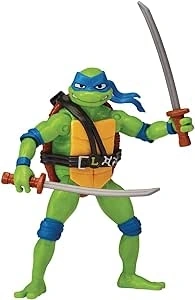 Teenage Mutant Ninja Turtles: Mutant Mayhem 4.5” Leonardo Basic Action Figure. Ideal present for boys 4 to 7 years and TMNT fans!, Black