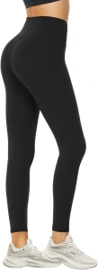 DDOBB Leggings for Women High Waisted Black Leggings Tummy Control Stretchy Pants Trousers Regular&Plus Size