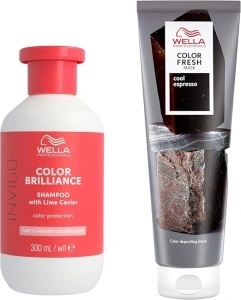 Wella Professionals Color Fresh Mask, Temporary Colour Refresh Treatment, Semi-Permanent Hair Dye, Hair Gloss Treatment for Brown Hair