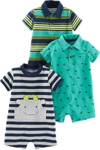 Simple Joys by Carter's Baby Boys' Rompers (Pack of 3)