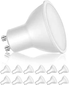 LEDYA GU10 LED Bulbs Warm White (Lifespan Up to 30,000 Hours) High Energy Efficiency Class-D (90% Energy Saving) 3.5W/3000K/420LM Light Bulb - Equivalent 50W Halogen Spotlight Bulb, Pack of 12